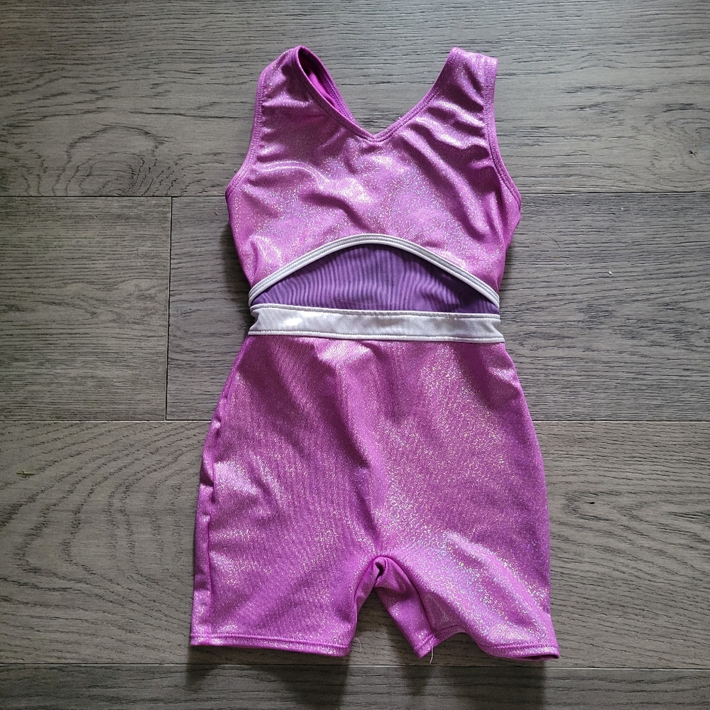 More Than Magic girls gymnastics onsie, XS